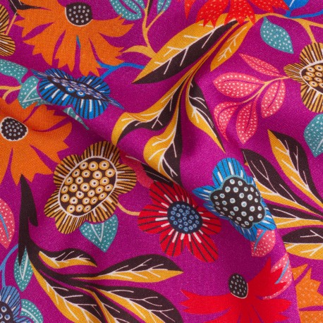 Tissus Gardenia B violet Dashwood Studio, offert part Ma Petite Mercerie