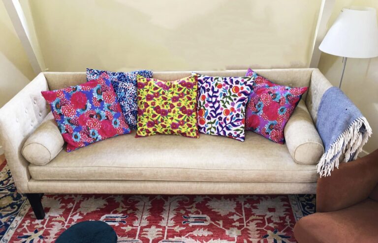 Coussins avec tissus LAZOLLA