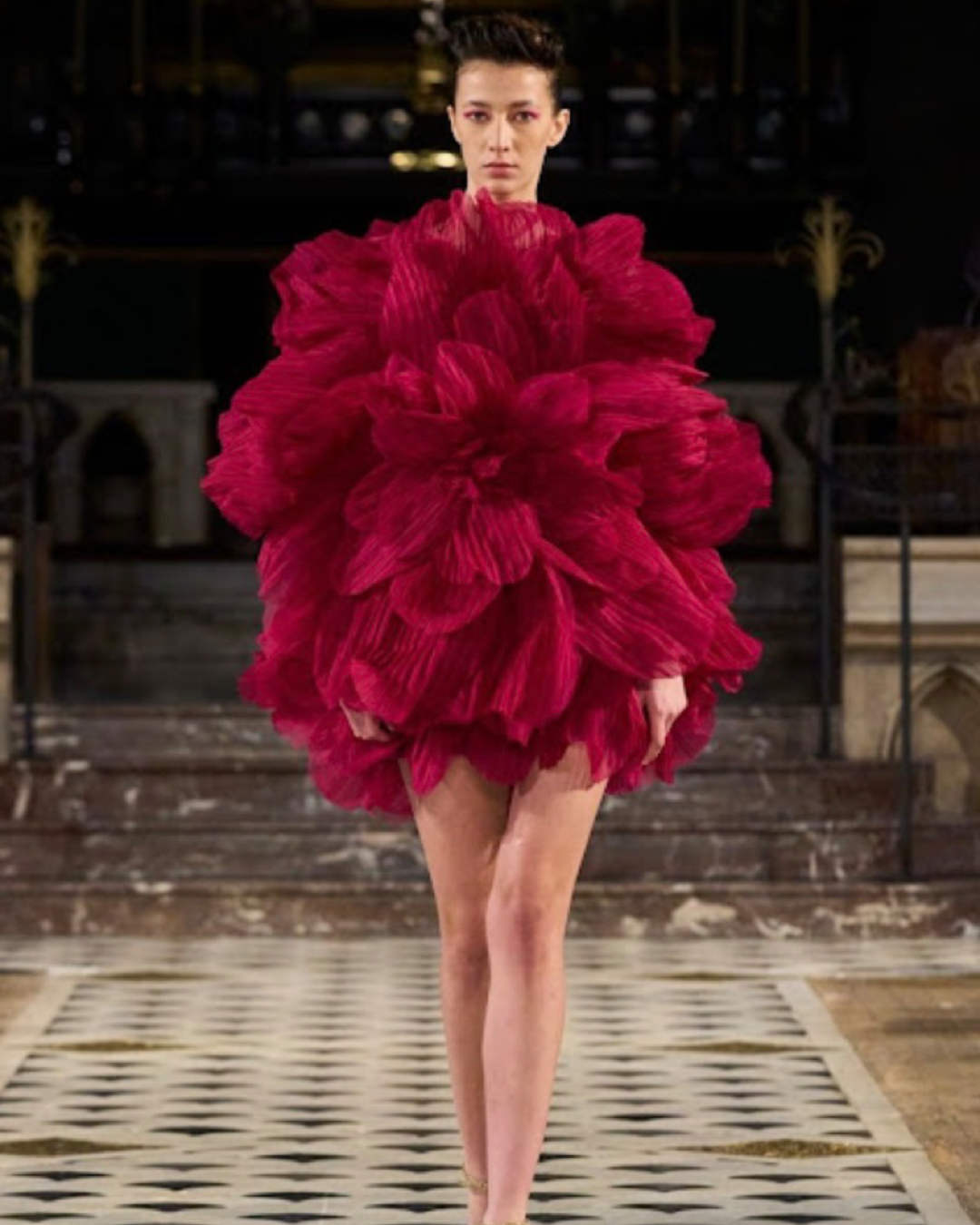 Robe Lena Erziak couleur Viva Magenta