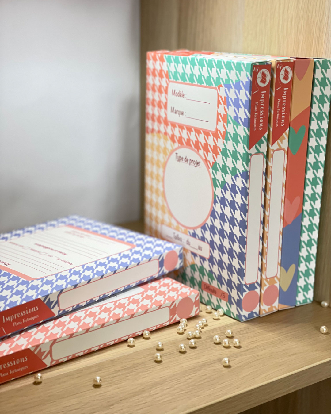 Les boîtes à patron dans ma bibliothèque