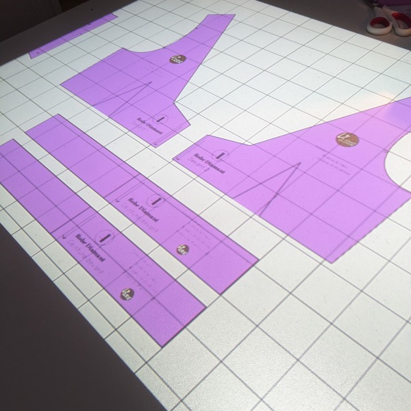 fichier projecteur du patron de la robe Diamant