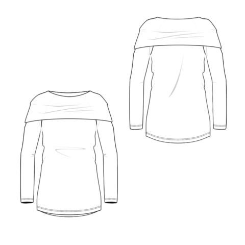 Dessin Technique Patron Pull Amandine