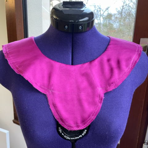 Empiècement de la blouse Bovary sans surpiqures